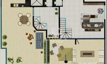 Imagem 3: Cobertura, 3 quartos (1 suítes), 2 vagas, bairro Santa Lúcia, Belo Horizonte/MG