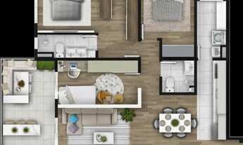 Imagem 4: Apartamento 3 quartos com 106m² à venda no Bacacheri, Curitiba/PR