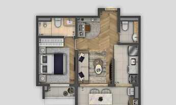 Imagem 3: Apartamento 1 dormitório para Venda em São Paulo, Vila Mariana, 1 dormitório, 1 suíte, 2 b