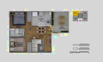 Imagem 3: AB#2506 Apartamento para aluguel e venda com 50 metros quadrados com 2 quartos
