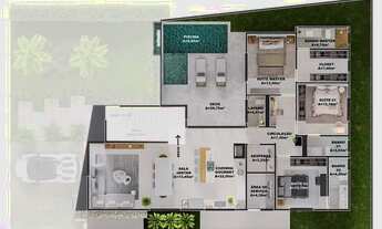 Imagem 6: Jardins Bolonha - Casa de Condomínio 4 quartos, sendo 3 suítes