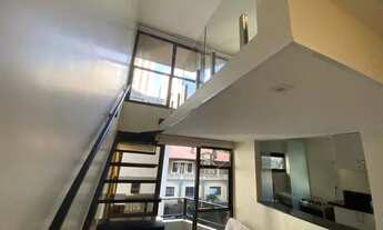 Imagem 3: Apartamento para aluguel tem 58 metros quadrados com 1 quarto,com mesanino varanda e lavab