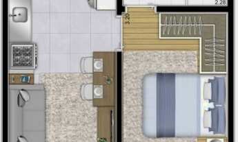 Imagem 1: Apartamento Ótima Localização na Lapa - São Paulo - 21mt / 1 Suíte