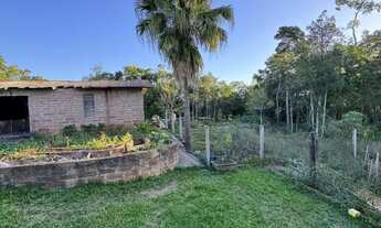 Imagem 6: Sítio com casa em Taquara - lareira e galpão de pedra com escritura