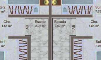 Imagem 2: Casa para venda possui 80 metros quadrados com 2 quartos