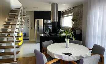 Imagem 4: Apartamento para venda possui 144 m² com 3 suítes , pé direito duplo , 2 vagas , mobiliad