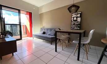 Imagem: Quarto e sala na ponta verde