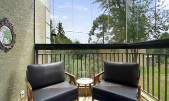 Imagem 7: Campos do Jordão, varanda e lareira