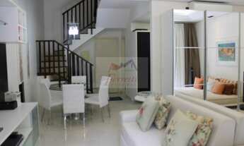 Imagem 2: Apartamento duplex com 2 dormitórios pé na areia à venda em Guarujá/SP