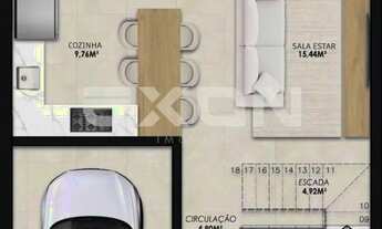 Imagem 5: Sobrado em condomínio com 147 m² privativos em Santa Felicidade