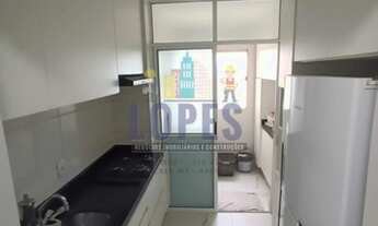 Imagem 5: Apartamento no 3º andar, sala, sacada, 3 quartos, mobiliado, lavanderia, uma vaga de garag