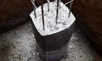 Imagem 2: Terreno com radier, estrutura para 4 lajes