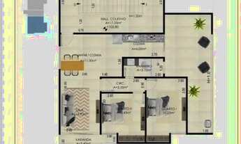 Imagem 4: Apartamento com 2 quartos à venda, 76 m² por R$ 299.000,00 - Fontesville - Juiz de Fora/MG