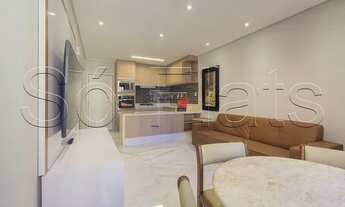 Imagem 2: Apartamento com 1 dormitório e 1 vaga de garagem finamente decorado no centro de Alphavill