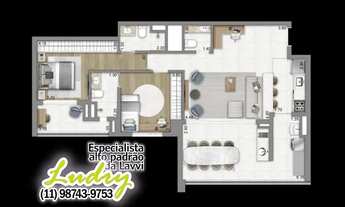 Imagem 6: Apartamento à venda no Brooklin, 3 dormitorios, 2 vagas de garagem cobertas, São Paulo