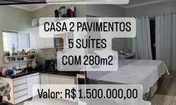 Imagem 3: CASAL IMÓVEIS VENDE CASA 2 PAVIMENTOS 5 SUÍTES COM 280m2