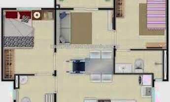 Imagem 6: Pop Eusébio Apto 02 Quartos sendo 02 suítes Elevador Varanda 01 vaga Lazer completo