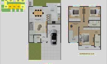 Imagem 7: SOBRADO EM CONDOMÍNIO com 3 dormitórios à venda por R$ 569.000,00 no bairro Portão - CURIT