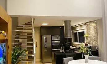 Imagem 5: Apartamento para venda possui 144 m² com 3 suítes , pé direito duplo , 2 vagas , mobiliad