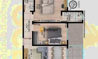 Imagem 4: Apartamento 2 dormitórios à venda Nossa Senhora de Fátima Santa Maria/RS