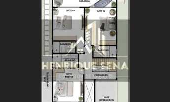 Imagem 3: Casa de condomínio para venda possui 300 metros quadrados com 4 quartos