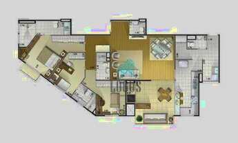 Imagem 2: Apartamento com 3 dormitórios à venda, 129 m² por R$ 1.338.800,00 - Jardim do Mar - São Be