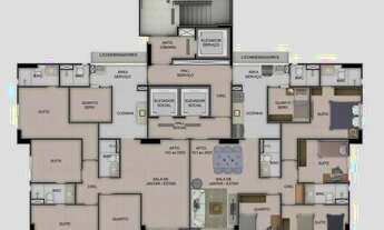 Imagem 5: Apartamento novo para venda tem 107 m2 com 4 quartos, 3 suites, com armários na Tamarineir