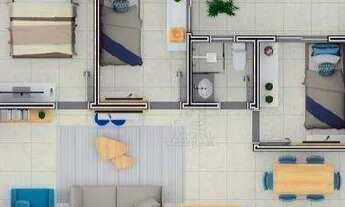 Imagem 5: Apartamento com 2 dormitórios à venda, 54 m² por R$ 300.000,00 - Vila São Pedro - Santo An