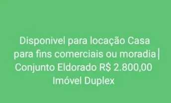 Imagem: Alugo R$ 2.800,00 Casa Conjunto Eldorado