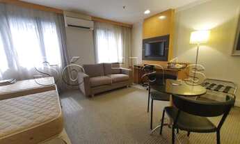 Imagem 2: Belíssimo flat totalmente mobiliado, com serviços de arrumação e lavanderia coletiva