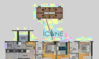 Imagem 4: Apartamento com 3 dormitórios à venda, 94 m² por R$ 797.000 - Edifício JK Boa Vista - Soro