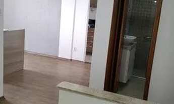 Imagem 2: O Apartamento com 47m², com sala, dormitório, sala de jantar, cozinha, área de serviço e g