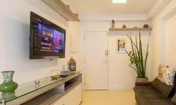 Imagem 4: Apartamento mobliado e decorado 01 dormitório 01 vaga varanda lazer