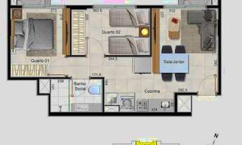 Imagem 7: Apto 2 e 3 quartos em samambaia