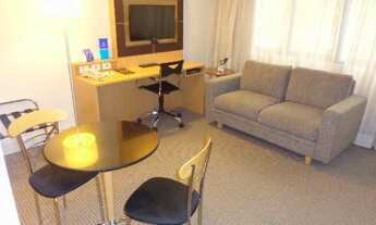 Imagem 2: Flat no Jardim Paulista disponível para locação em fiador 1x dormitório mobiliado com serv