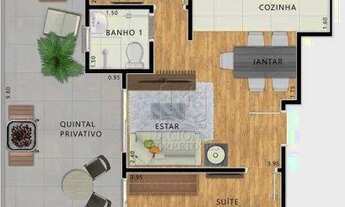 Imagem 5: Cobertura com 2 dormitórios à venda, 102 m² por R$ 480.000,00 - Vila Curuçá - Santo André