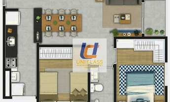 Imagem 3: Lançamento - Apartamento com 2 dormitórios à venda, 53 m² por R$ 392.607 - Vila Euro - São