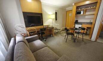 Imagem 3: Belíssimo flat totalmente mobiliado, com serviços de arrumação e lavanderia coletiva