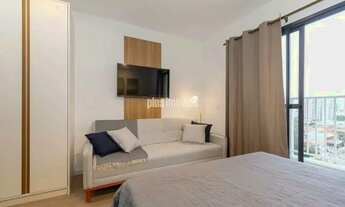 Imagem 2: Studio mobiliado, com varanda e andar alto, ao lado do metrô Alto da Boa Vista