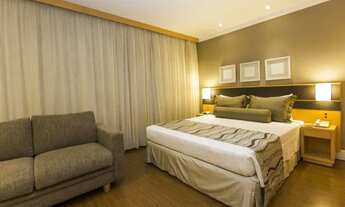 Imagem 5: Flat mobiliado com lavanderia coletiva no prédio, com 1x dormitório. Sem burocracia na loc