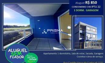 Imagem: Apartamento 1 dormitório, sacada, garagem