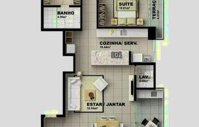 Imagem: Cobertura 3 suítes a 100m da praia São