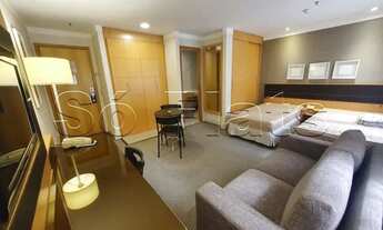 Imagem: Belíssimo flat totalmente mobiliado, com