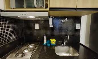 Imagem 4: Sala e quarto montado com 36m2, infraestrutura de lazer, 1 vaga!