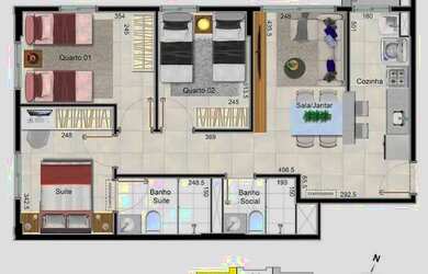 Imagem 10: Apartamento para venda com 68 metros quadrados com 3 quartos em Samambaia Norte - Brasília