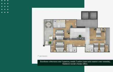 Imagem 2: Cobertura 4 quartos sendo 2 suítes a venda no Centro de Juiz de Fora