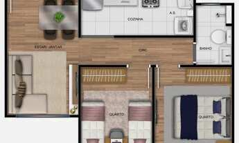 Imagem 5: Apartamento 2 quartos (Ritimos Carioca - Rio Rock