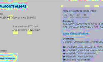 Imagem 5: Casa para venda com 277 metros quadrados com 3 quartos em Jardim Monte Alegre - Neves Paul