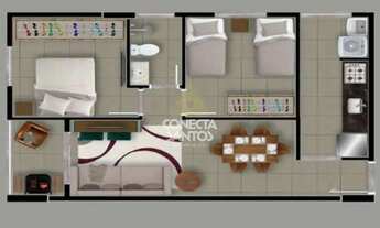 Imagem 7: Apto 2 quartos São Vicente - R$ 340 mil, Cod: 1597