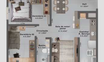 Imagem 6: Últimas unidades a partir de R$ 175 mil., 2 quartos, box, Santa Maria-RS